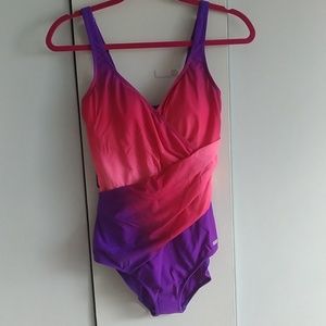Pink and Purple Ombre swim suit
